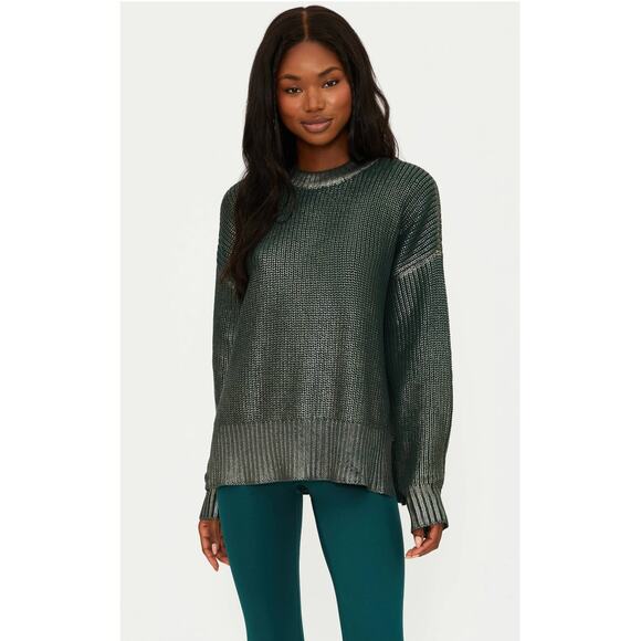 NWT Beach Riot Callie Sweater in Pine. Size Medium - Picture 3 of 7